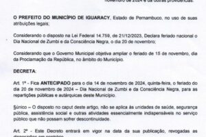 prefeito-de-iguaracy-zeinha-torres-antecipara-feriado-do-dia-nacional-de-zumbi-e-da-consciencia-negra