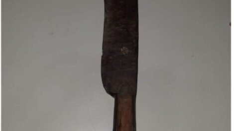 homem-embriagado-ameaca-populares-com-foice-e-danifica-motocicleta-em-triunfo