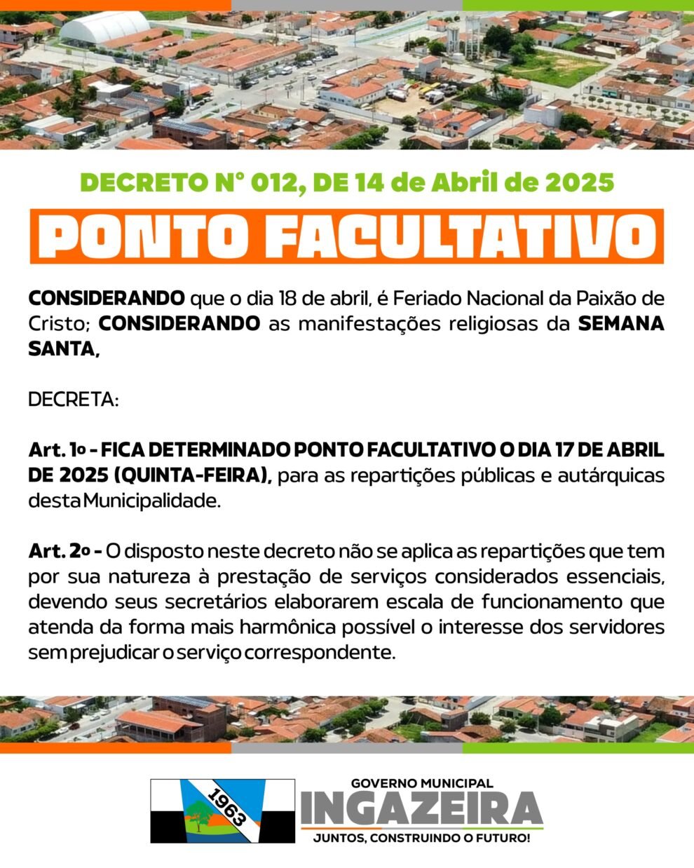 decreto-institui-ponto-facultativo-em-ingazeira-para-o-dia-17-de-abril