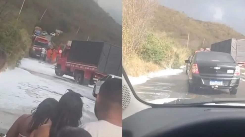 𝗖olisao-frontal-entre-sienna-e-caminhao-entre-ambo-e-sao-jose-do-egito