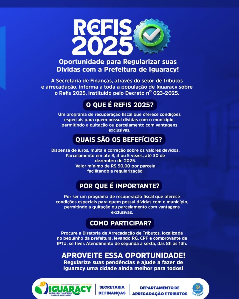 prefeitura-de-iguaracy-lanca-refis-2025-para-regularizar-dividas-municipais