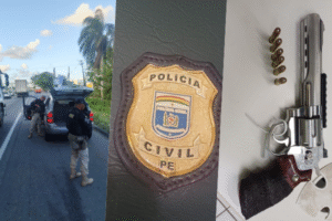 flagrado-na-br-101:-motorista-em-carro-clonado-e-detido-com-arma-de-pressao-e-distintivo-falso-da-policia-civil-no-recife