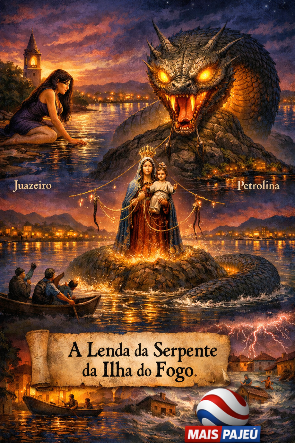 lendas-de-pernambuco:-a-lenda-da-serpente-da-ilha-do-fogo